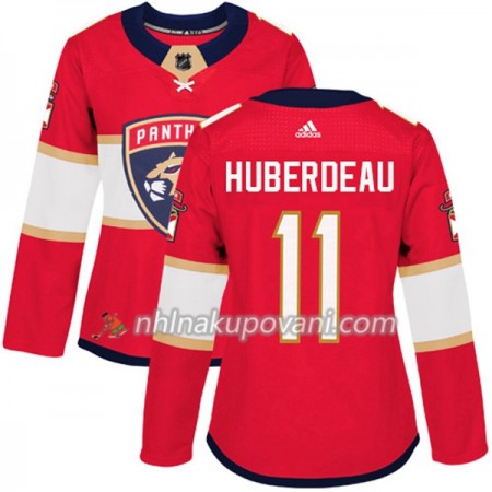 Florida Panthers Dresy Jonathan Huberdeau 11 Červená 2017-2018 Adidas Authentic - Dámské